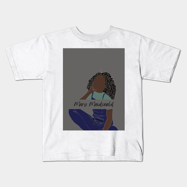 Mary Macdonald Kids T-Shirt by ThePureAudacity